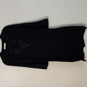 Melrose Chic Black Knit Dress Size M